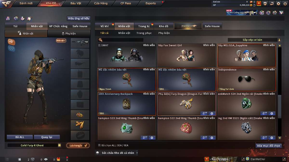 shop acc cf uy tin gia re